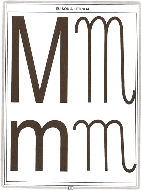 Cartaz Letra M Alfabetos Lindos