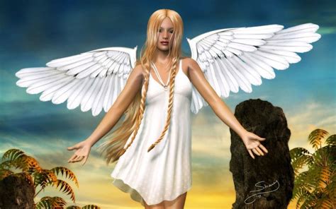 3d Wallpapers Angel Wallpaper By Shary 900x563 Angel Wallpaper