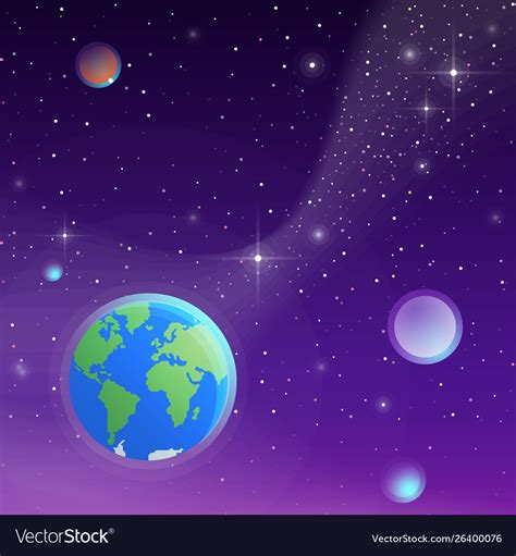 Outer Space Royalty Free Vector Image Vectorstock