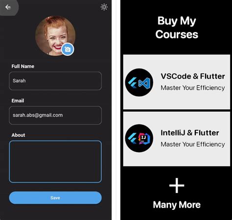 Create A Flutter User Profile Page Ui Where You Can Access And Edit