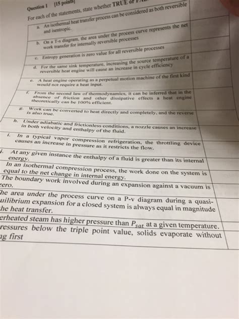 Solved: For Each Of The Statements, State Whether TRUE Or ...