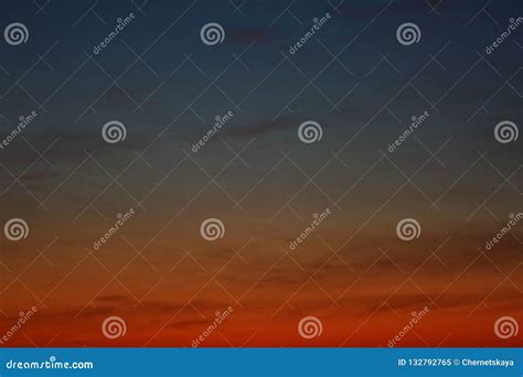 Picturesque View Of Beautiful Sky Lit Stock Image Image Of Calm