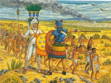 Aztec Warriors Aztec Warrior Warriors Illustration Aztec Empire