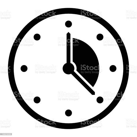 Time Frame Concept Clock With Time Slice Vector Lead Process Icon Work