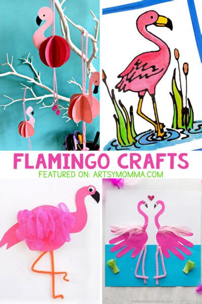Best Flamingo Arts And Crafts For Kids Artsy Momma
