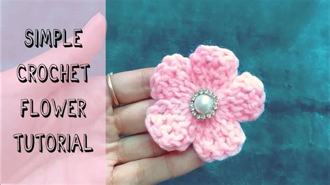 When you're choosing a beginner crochet hook, opt for one made out of aluminum because the yarn will make the yarn easily glide. How To Crochet Easy Simple And Basic Flower - Step By step ...