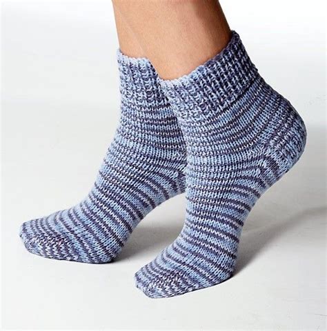 Follow This Free Knit Pattern To Create Ankle Socks Using Bernat Sox Yarn Socks Pinterest