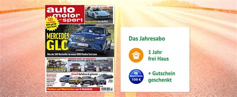 Jahresabo Ausgaben Auto Motor Sport F R Als Pr Mie
