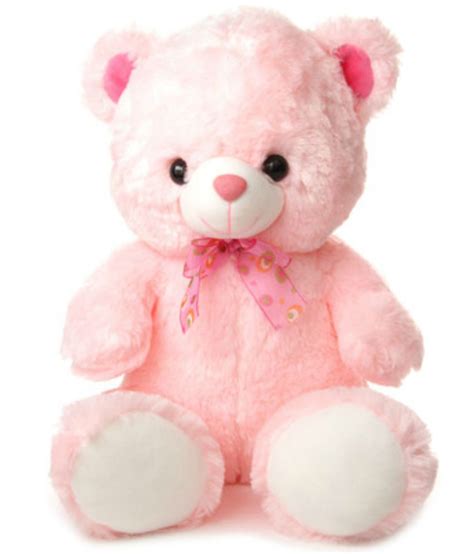 Tabby Toys Cute And Innocent Pink Teddy Bear Stuffed Love Soft Toy For
