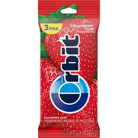 Orbit Strawberry Sugarfree Gum Multi Total 3 Ct From Walmart Instacart
