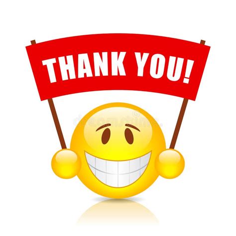 Emoticon With Thank You Sign Stock Vector Illustration Of Emoji Gesture 158828281