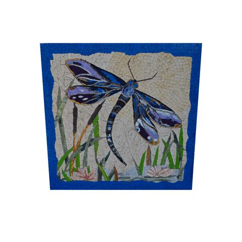 Tropical Dragonfly Mosaic Art Birds And Butterflies Mozaico