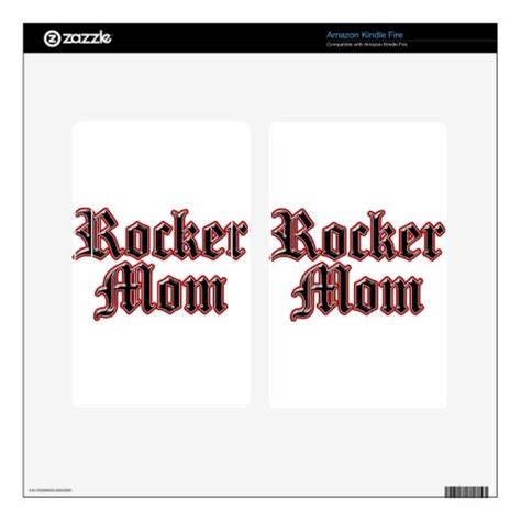 Rocker Mom Decal For Kindle Fire Zazzle Kindle Fire Rocker Kindle