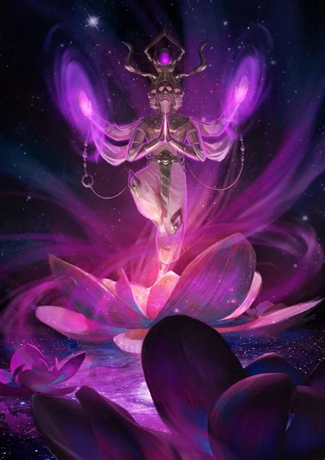 Brahma By Roman Kuteynikov Imaginarygods God Illustrations Lotus