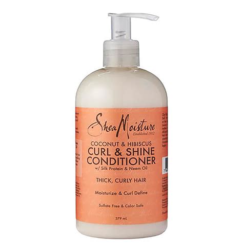 Shea Moisture Coconut And Hibiscus Curl And Shine Conditioner 379ml