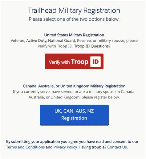 Sign Up For Trailhead Military Salesforce Trailhead