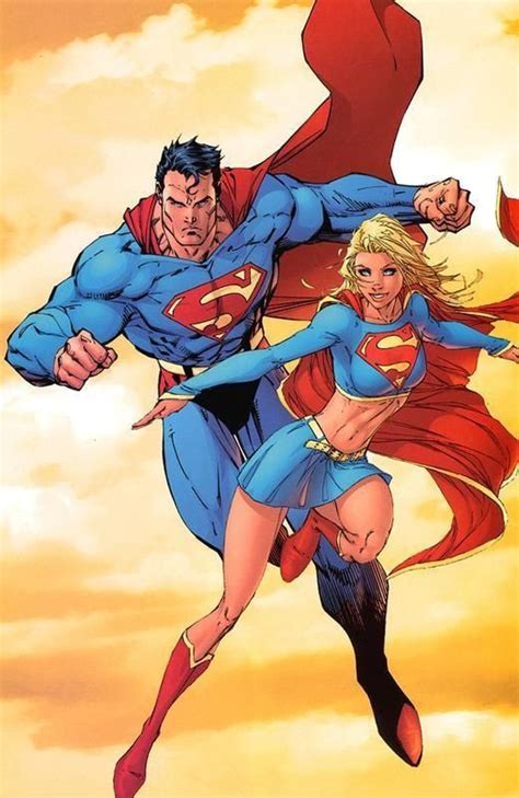 Supergirl And Superman By Michael Turner Comics Dc Comics Art Superhero