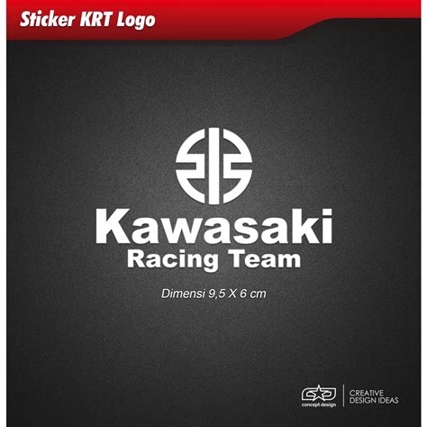 Kawasaki Racing Team Logo Pattern Vinyl Oracal Sticker 95x6cm For