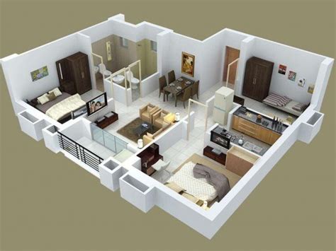 40 Amazing 3 Bedroom 3d Floor Plans Engineering Discoveries In 2020
