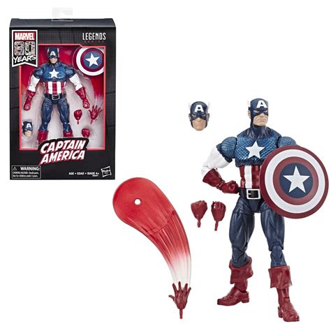 Marvel Legends 80th Anniversary Captain America 6 Inch Action Figures