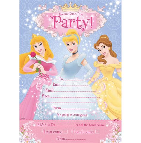 Shop Disney Princess Invitations Princess Birthday Invitations