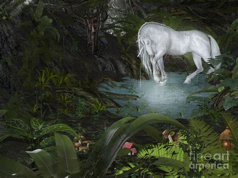 Unicorn Forest Digital Art By Elle Arden Walby Fine Art America