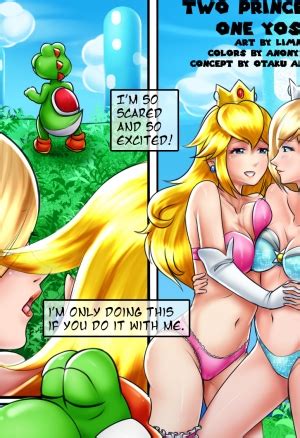 Limn Two Princesses One Yoshi Super Mario Brothers Porn Comic Crown Porn Comics