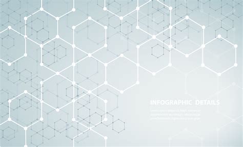 The Shape Of Hexagon Concept Design Abstract Technology Background