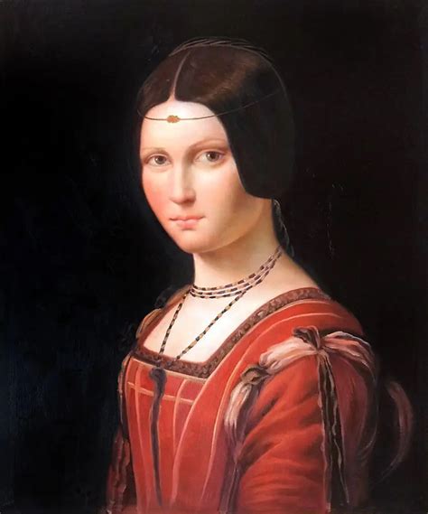 Museum Quality Portrait Of An Unknown Woman By Leonardo Da Vinci