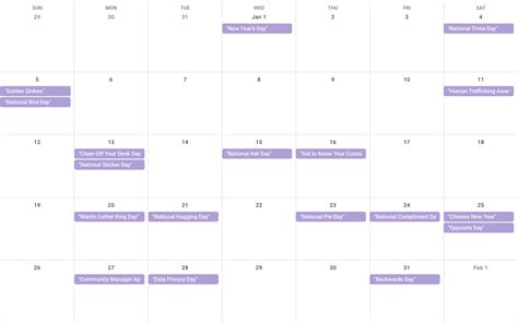 Free Social Media Calendar Template 2020