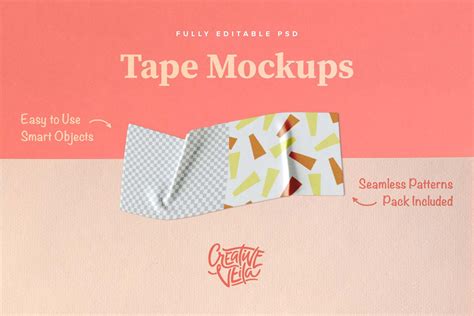 Download Free Washi Tape Mockups (PSD)