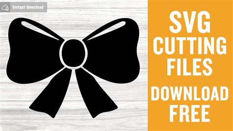 Bow Svg Free Cut File For Cricut Youtube