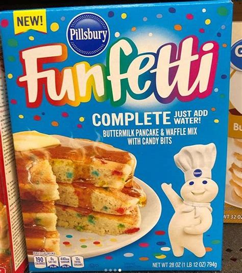 Pillsbury Funfetti Complete Buttermilk Pancake And Waffle Mix Waffle