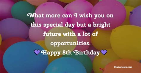 8th Birthday Wishes Messages To Make Them Feel Special