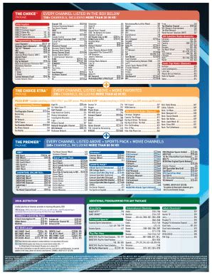 This is the original new channel list with numbers on directv. directv customer service hours - Edit, Print, Fill Out ...