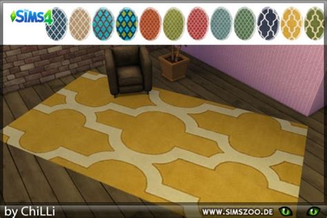Blackys Sims 4 Zoo Rug Royal By Chilli • Sims 4 Downloads