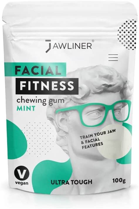 Jawliner Fitness Chewing Gum 2 Months Pack Jawline Gum Sugar Free