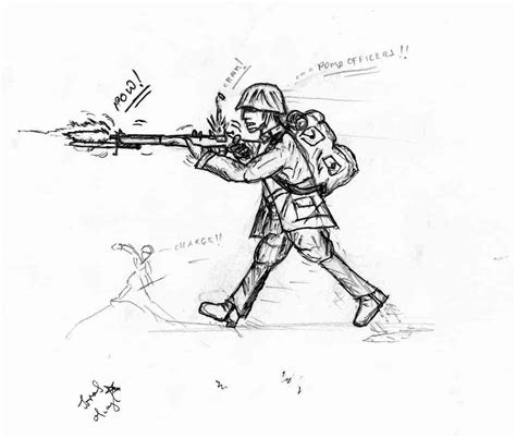 Soldier Running As Fast As He By Ralphmarx666 On Deviantart