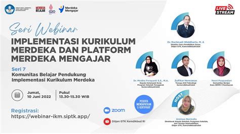 Webinar Ikm Dan Pmm Seri Implementasi Kurikulum Merdeka Dan Platform