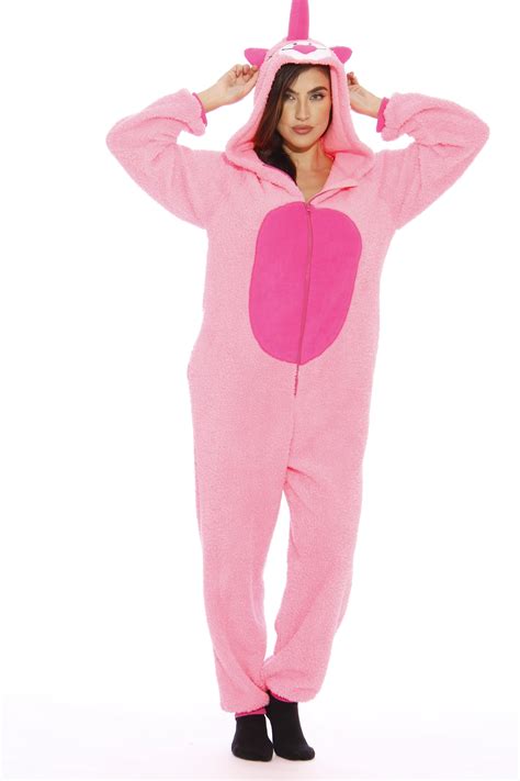 Just Love Unicorn Adult Onesie Pink Sherpa X Large