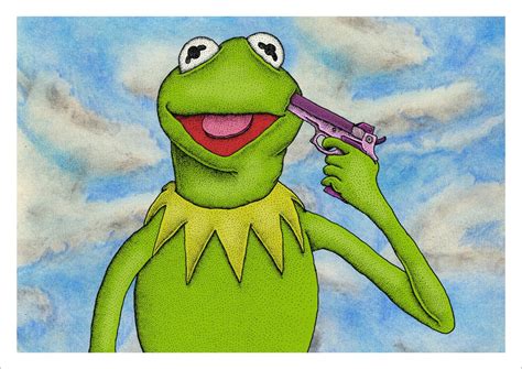 Kermit Frog Fine Art Print Muppet Show Pop Culture Etsy