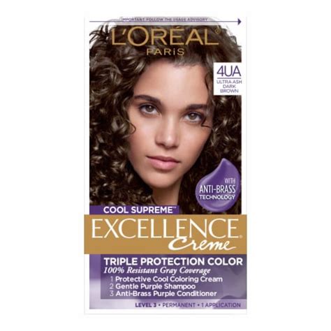 Loreal Paris Excellence Cool Supreme Ultra Ash Dark Brown Permanent Gray Coverage Hair Color 1