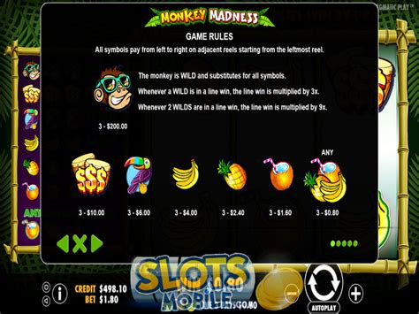Monkey Madness Mobile Slot Review Topgame Bonus And Jackpot