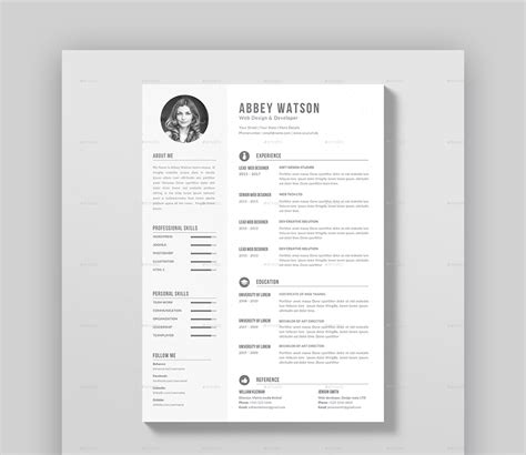 20 Awesome Resume Templates With Beautiful Layout Designs