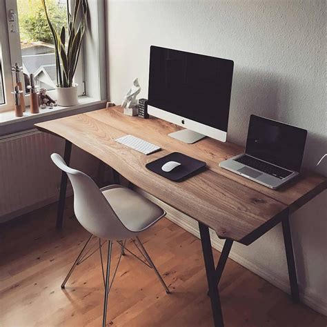 Simple Minimalist Office Desk For Small Room Home Decorating Ideas