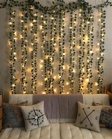 The living room is usually the centre of every house and is decorated in a modern and luxurious manner to make it attractive and comfortable. LED Wall Vine Lights in 2020 | Cute room decor, Dorm room ...