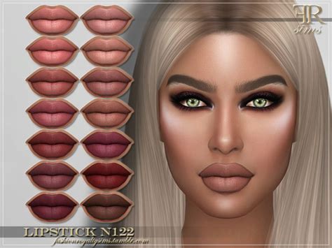 Fashionroyaltysims Frs Lipstick N123 Dopecherryblossomheart