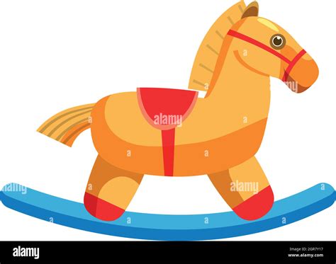 Horse Rocking Icon Cartoon Style Stock Vector Image And Art Alamy