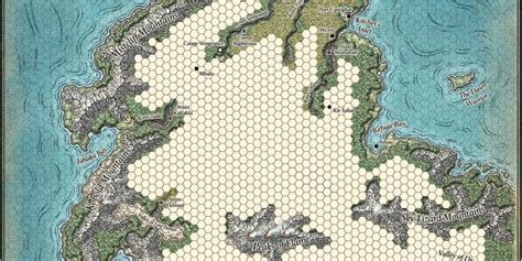 Sword Coast Hex Map 5e