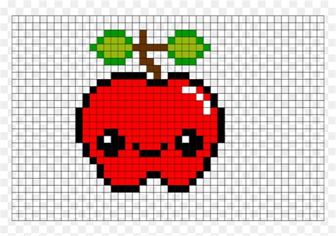Kawaii Food Pixel Art Grid